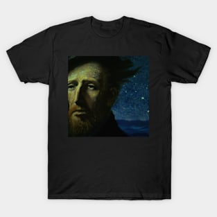 sad van gogh face T-Shirt